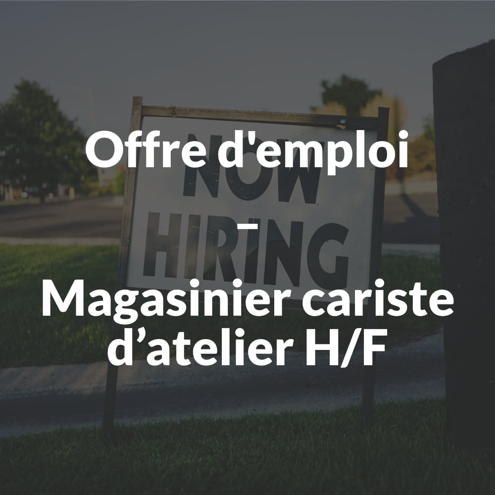 Offre D Emploi Magasinier Cariste D Atelier H F Tdv Industries